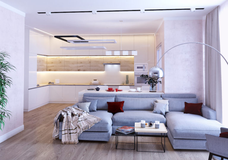 Квартира минимализм 120 м2