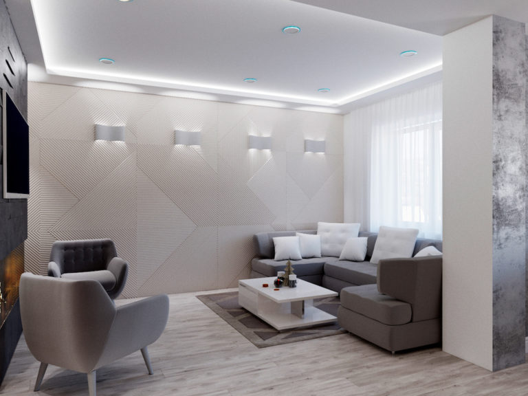 Квартира минимализм 150 м2