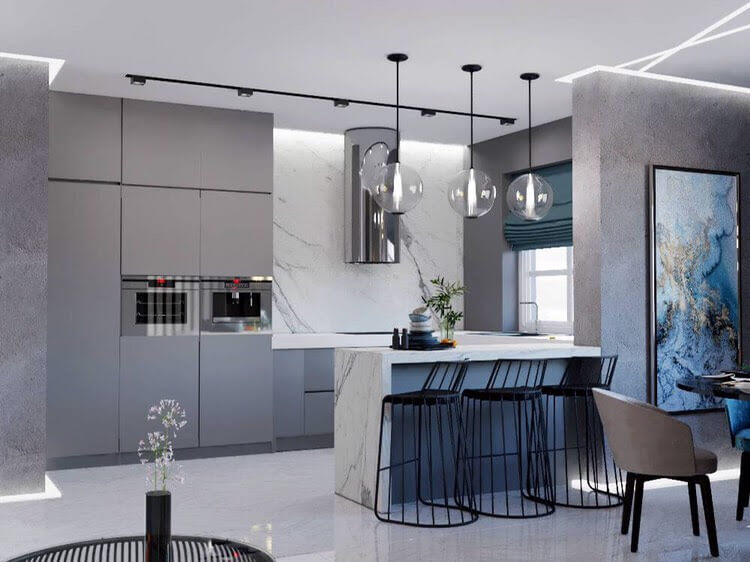 Проект в стиле современной классики с элементами LOFT Проект в стиле современной классики с элементами LOFT