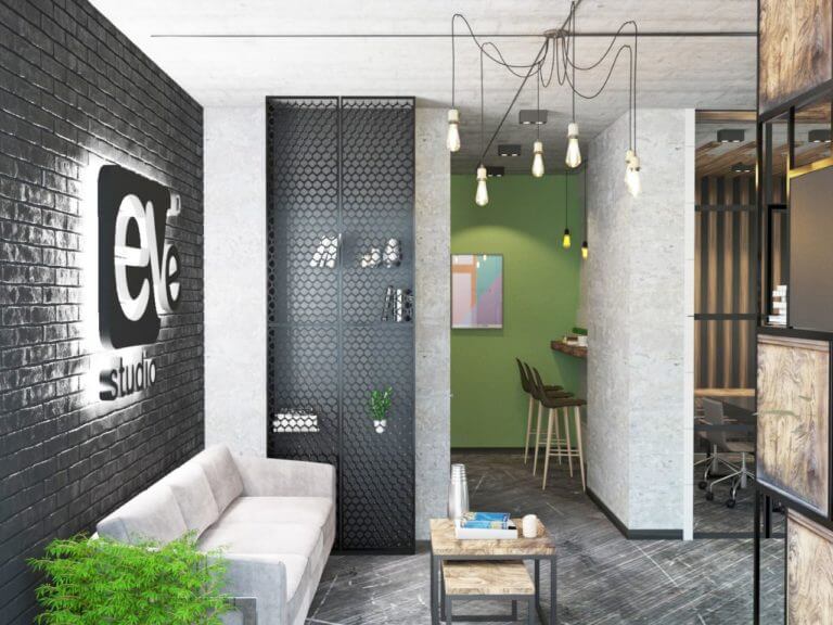 Офис в стиле Loft 65 м2