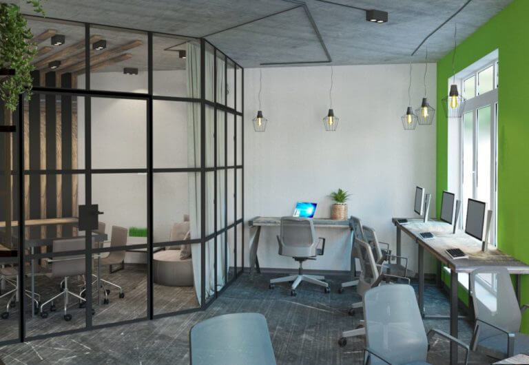 Офис в стиле Loft 65 м2
